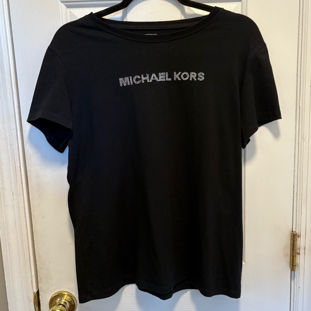 ♥️💖 Michael Kors Graphic Studded T Shirt Size L
